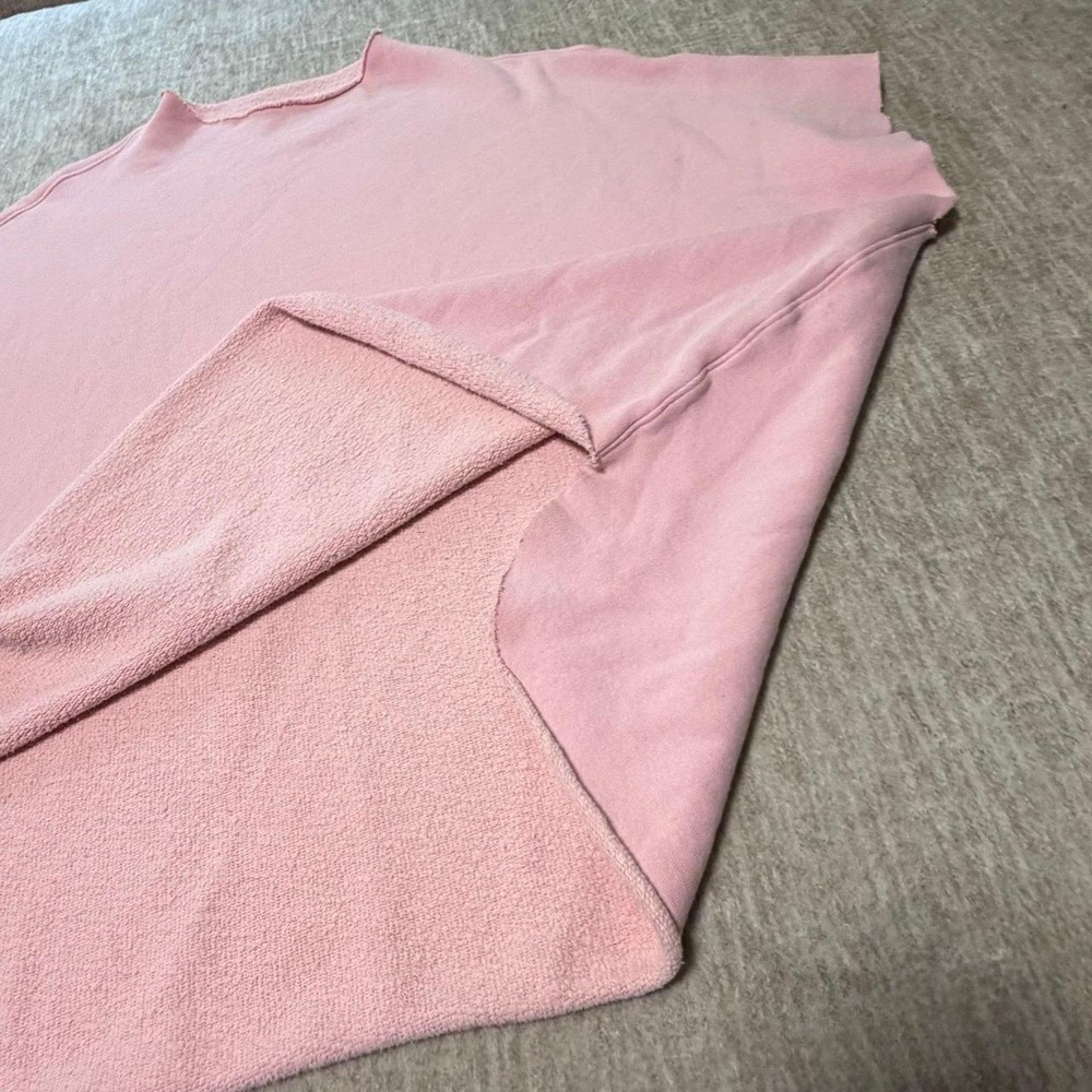 Frank & Eileen Tee Lab Capelet Pink Oversized Capelet Sweatshirt Top One Size - Picture 2 of 7